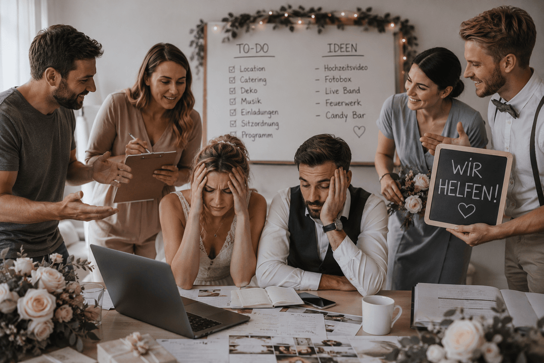 Braut oder Bräutigam unterstützen: Wie hilft man vor Hochzeit und JGA? - JGA Shop