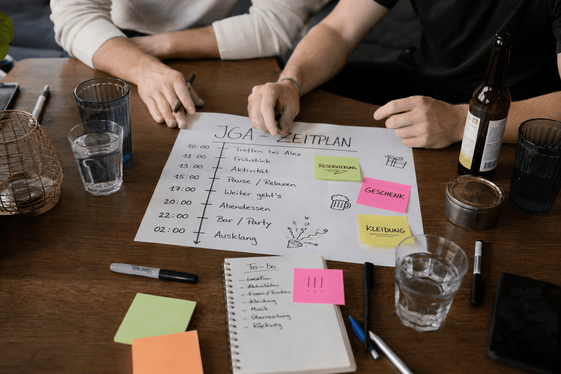 JGA Zeitplan: Wann sollte man Junggesellenabschied, Shirts und Aktivitäten planen? - JGA Shop