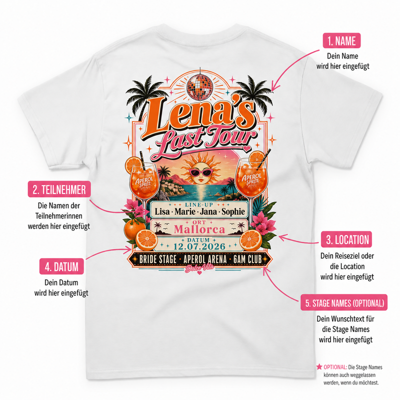 Hen Party Shirt - Festival Poster Aperol