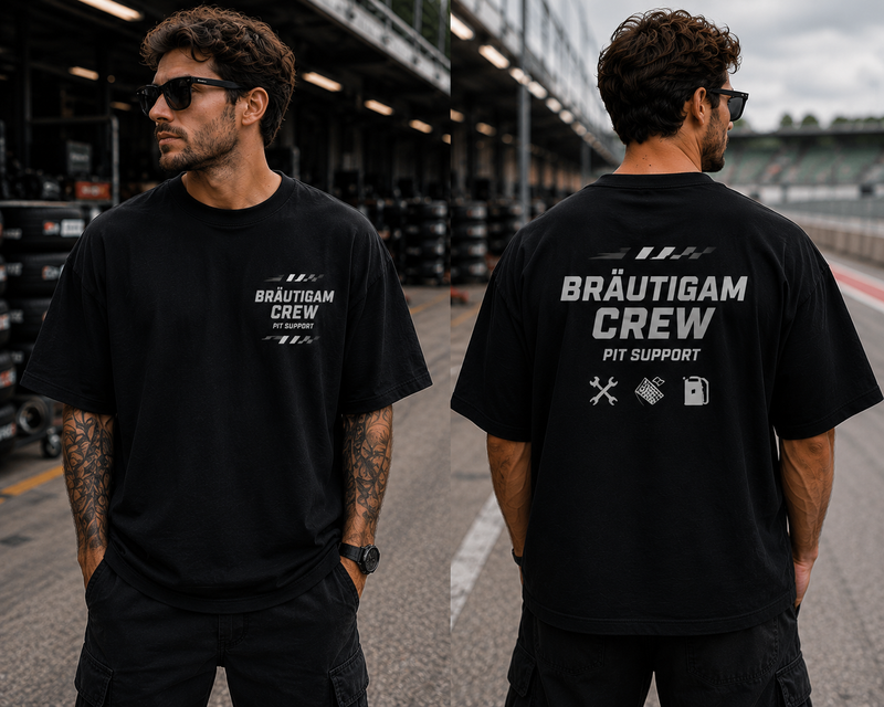 Personalisiertes Männer JGA Gruppenshirt - "Racingteam"