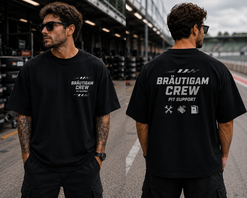Personalisiertes Männer JGA Gruppenshirt - "Racingteam"