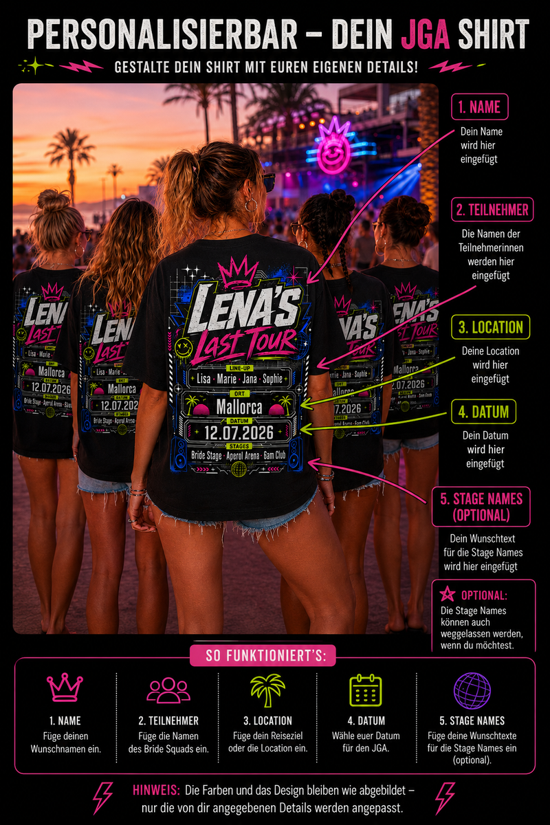 JGA Shirt - Festival Poster Techno