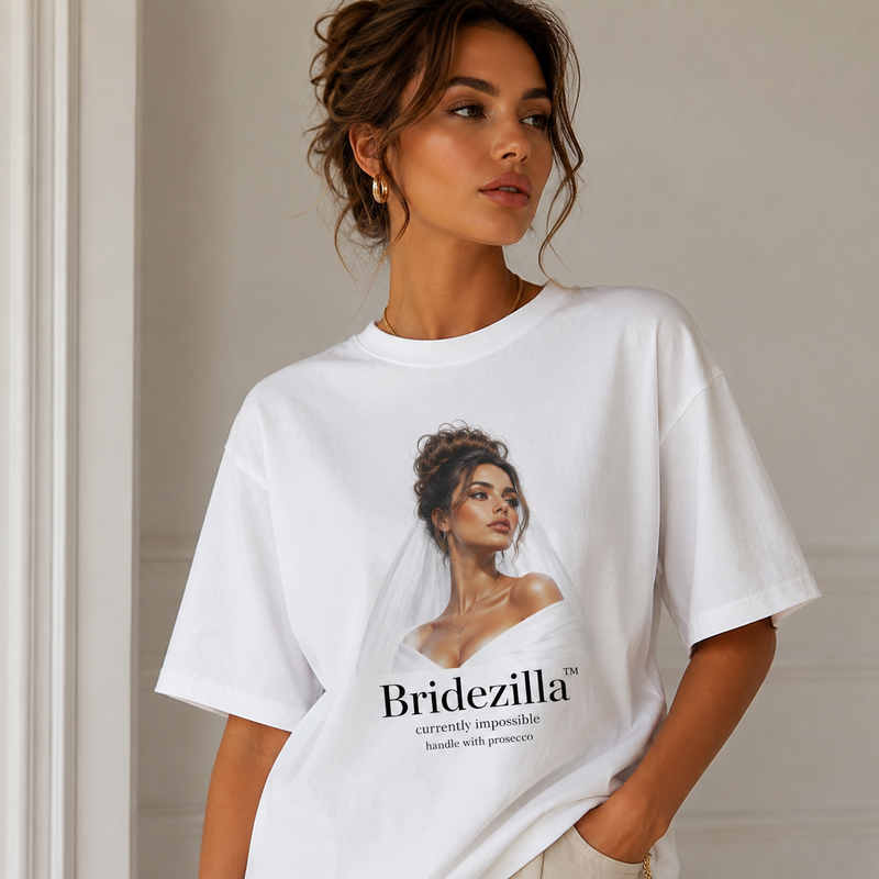 Personalisiertes JGA Shirt mit eigenem Foto - "Bridezilla"