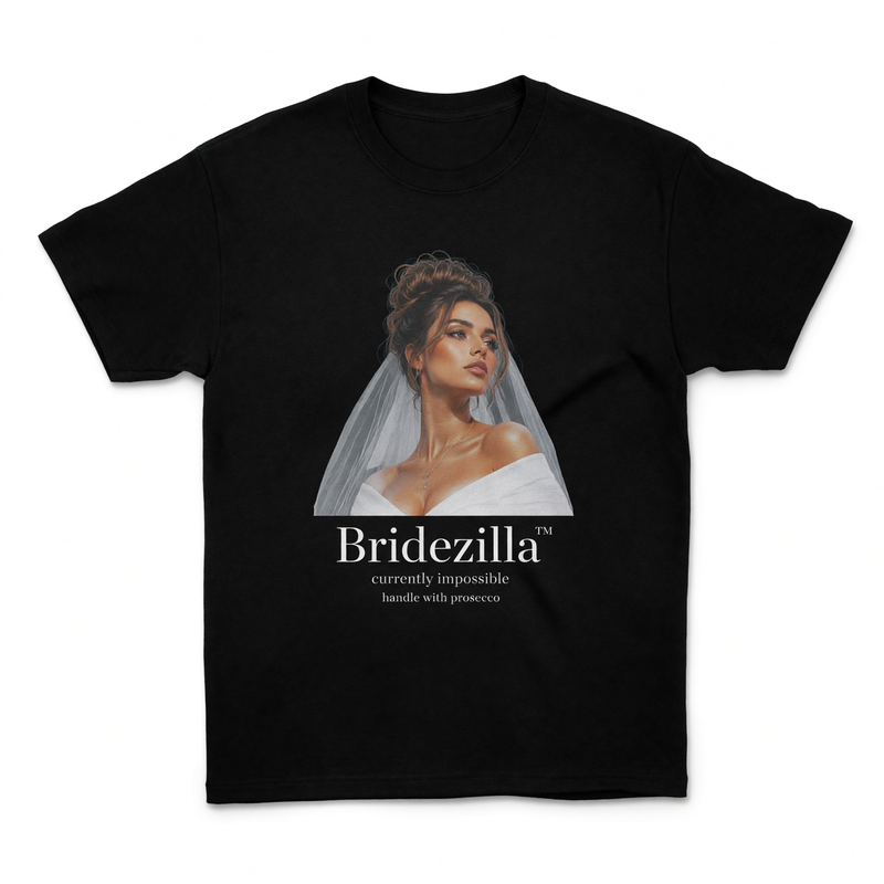 Personalisiertes JGA Shirt mit eigenem Foto - "Bridezilla"