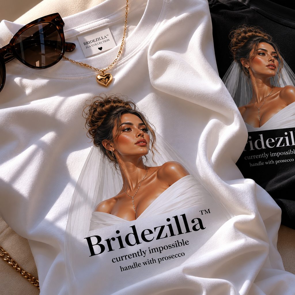 Personalisiertes JGA Shirt mit eigenem Foto - "Bridezilla"