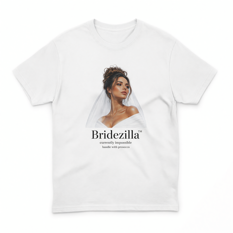 Personalisiertes JGA Shirt mit eigenem Foto - "Bridezilla"