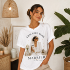 Personalisiertes JGA Shirt mit eigenem Foto - "Girl Boss"