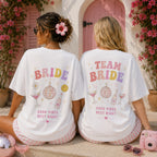 Frauen JGA Shirt - "Team Bride Rainbow"