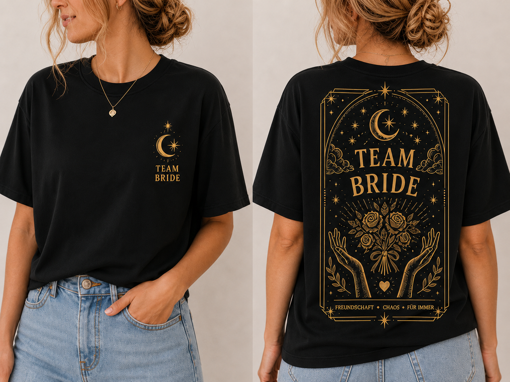 Frauen JGA Shirt - Team Bride Tarot