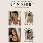 Personalisiertes JGA Shirt mit eigenem Foto – "Editorial"
