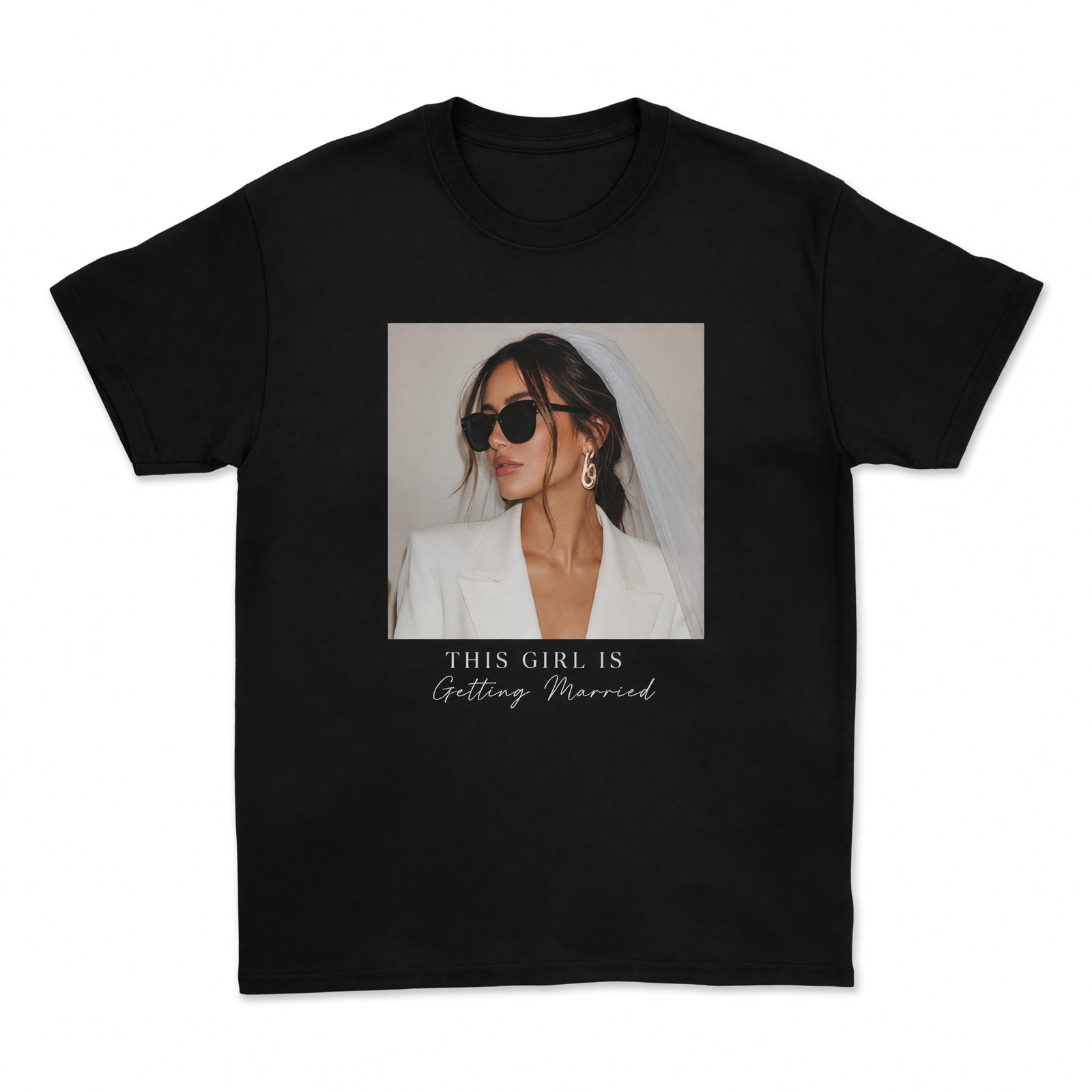 Personalisiertes JGA Shirt mit eigenem Foto - "Editorial"