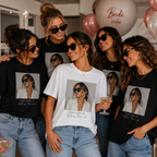 Personalisiertes JGA Shirt mit eigenem Foto - "Editorial"