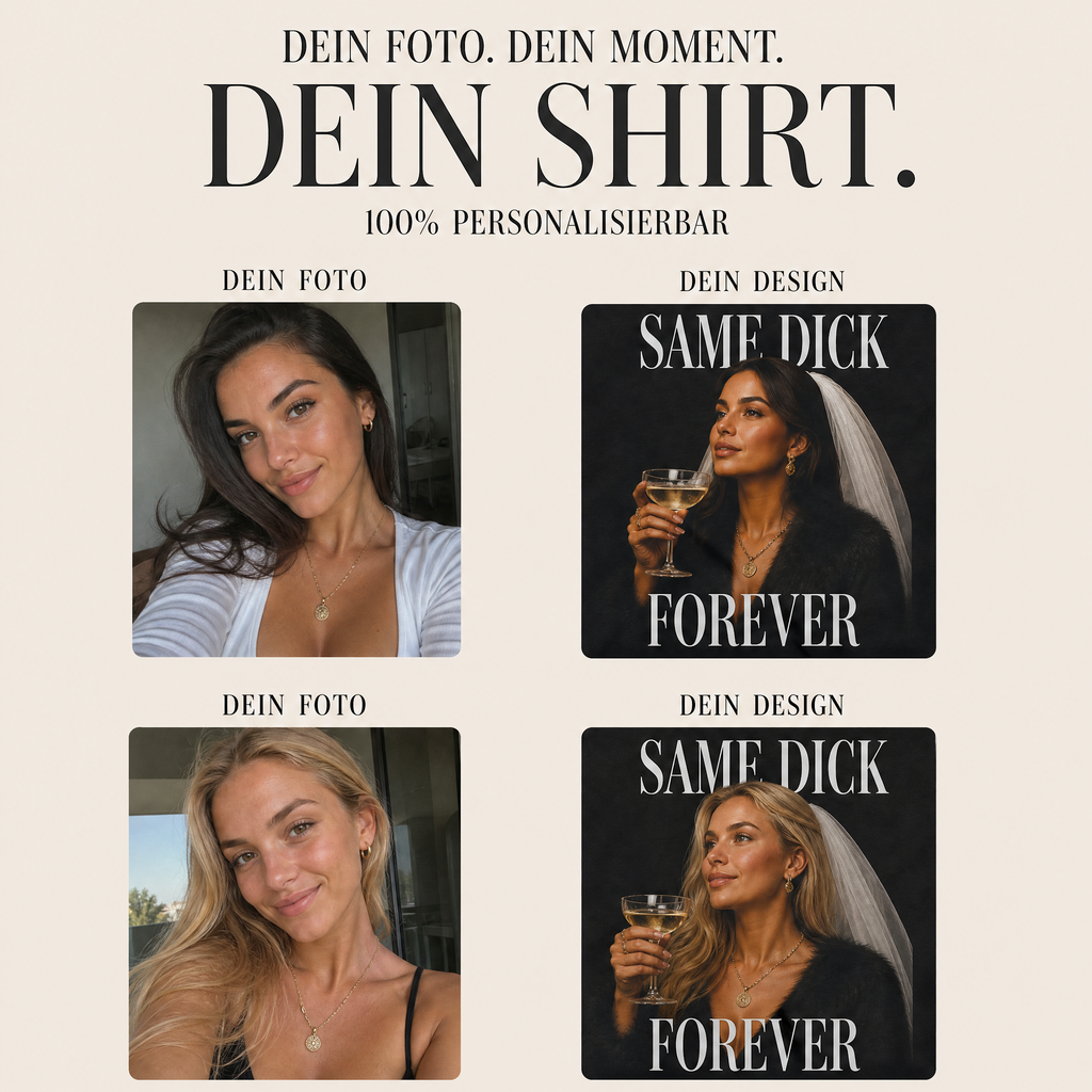 Personalisiertes JGA Shirt mit eigenem Foto - "Mob Wife"