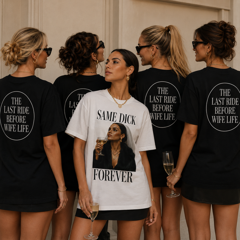 Personalisiertes JGA Shirt mit eigenem Foto - "Mob Wife"