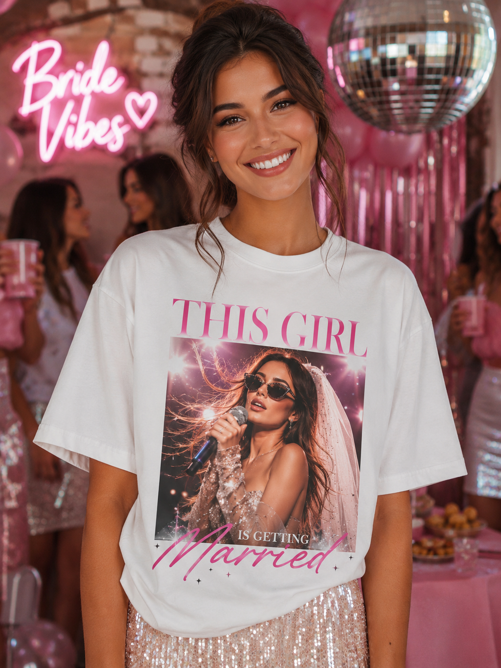 Personalisiertes JGA Shirt mit eigenem Foto - Star