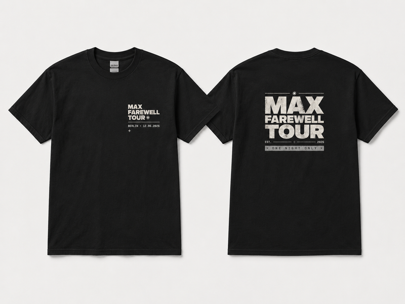 Personalisiertes Männer JGA Shirt - "Farewell Tour"