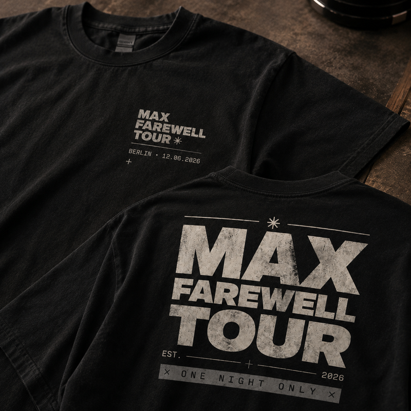 Personalisiertes Männer JGA Shirt - "Farewell Tour"