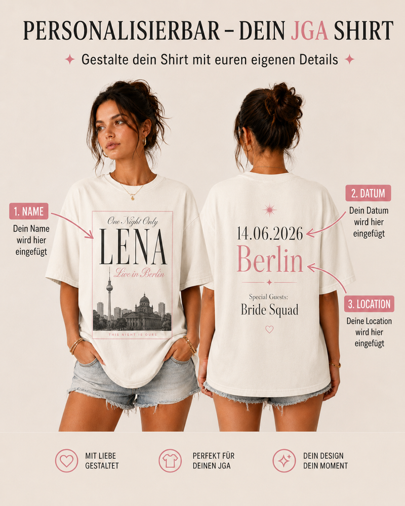 Frauen JGA Shirt - One Night Only