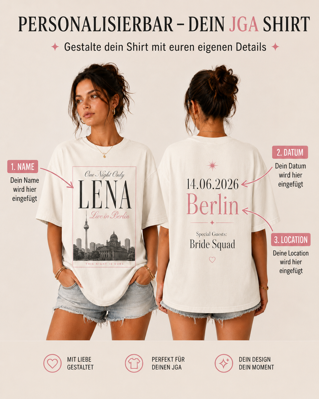 Frauen JGA Shirt - One Night Only