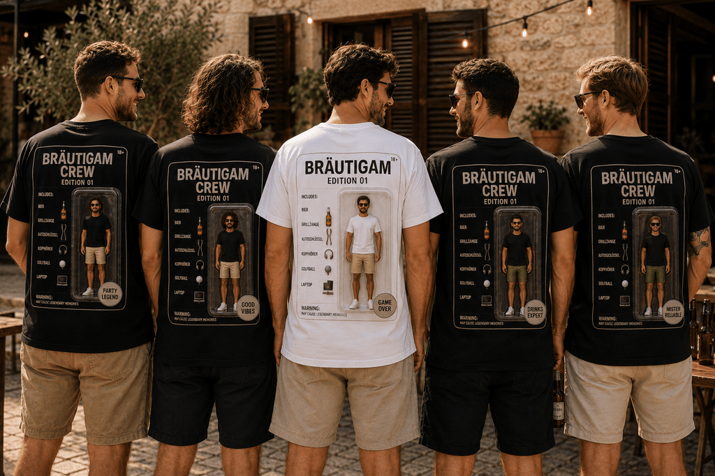 Männer JGA Gruppenshirt - Actionfigur - JGA Shop